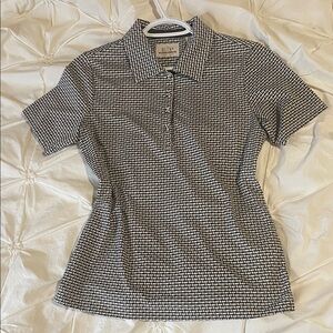 Vintage EP Pro Black, brown and White Button Down golf Shirt 🤎⛳️